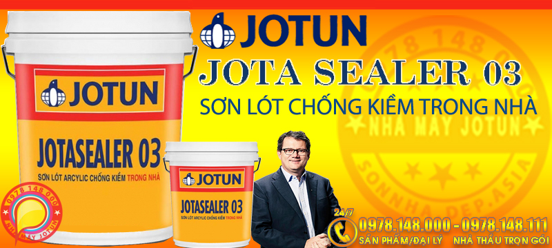 JOTUN JOTASEALER 03 - Sơn lót chống kiềm Acrylic trong nhà chính hãng JOTUN