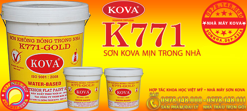 KOVA K771 - Sơn mịn trong nhà KOVA chính hãng giá rẻ nhất