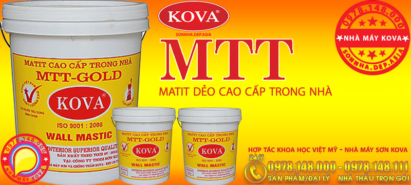 KOVA MTT GOLD - Matit dẻo cao cấp trong nhà chính hãng KOVA