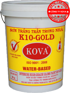 sơn KOVA K10 GOLD - sơn trắng trần trong nhà KOVA 224x300