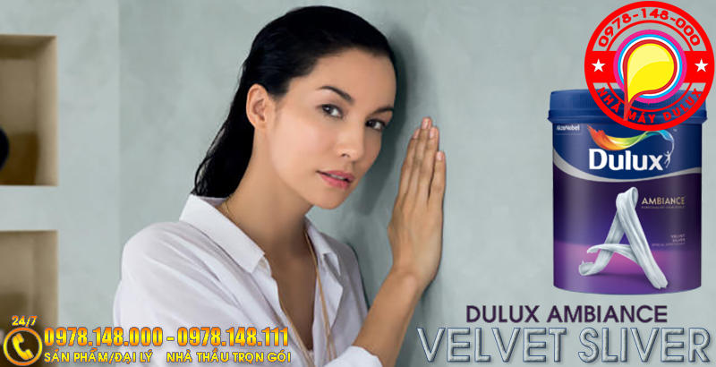 Dulux Ambince Velvet Sliver - Dulux hiệu ứng Nhung Bạc