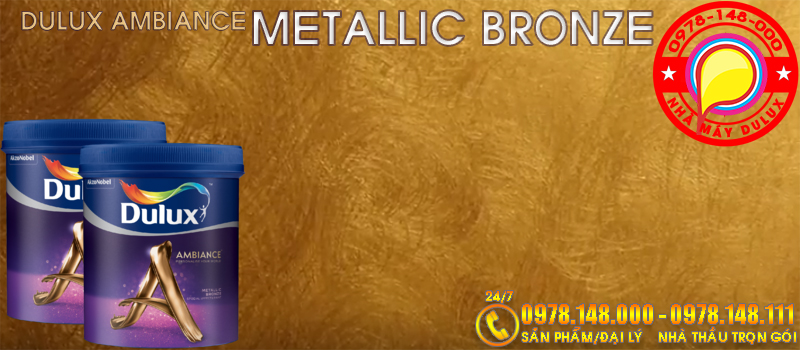 Dulux Ambiance Metallic Bronze - Sơn Dulux hiệu ứng đồng thau ánh kim