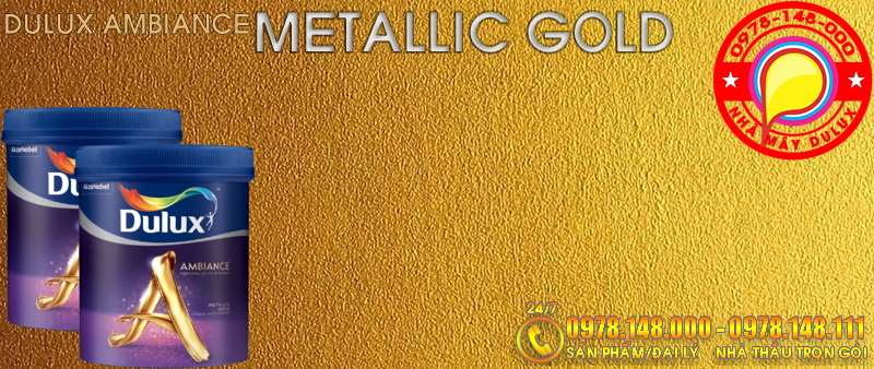 Dulux Metallic Gold - Sơn Dulux hiệu ứng vàng ánh kim