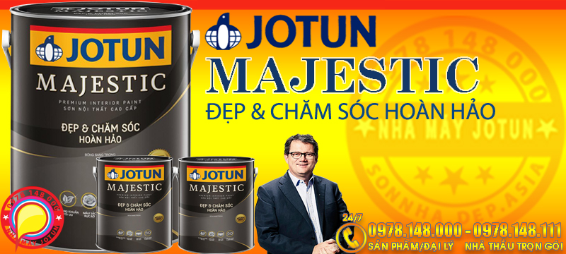 JOTUN Majestic đẹp và chăm sóc hoàn hảo chính hãng tại Hà Nội