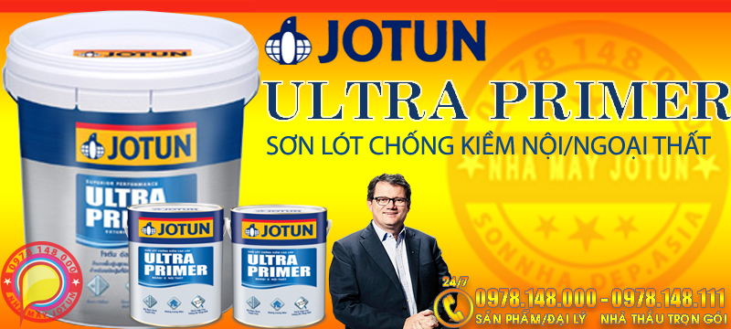 JOTUN Ultra Primer - Sơn lót chống kiềm trong nhà và ngoài nhà chính hãng nhà máy JOTUN
