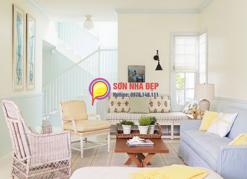 màu sơn phòng khách nhà chung cư đẹp nhất 27