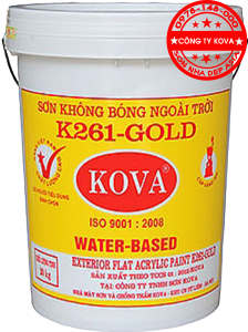sơn KOVA K261 GOLD - sơn không bóng ngoài nhà KOVA 224x300