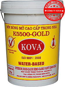 sơn KOVA K5500 - sơn KOVA bóng mờ cao cấp trong nhà 224x300