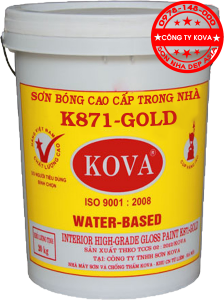 sơn KOVA K871 GOLD - sơn bóng cao cấp trong nhà KOVA
