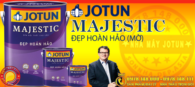 Sơn JOTUN Majestic đẹp hoàn hảo (MỜ) chính hãng nhà máy JOTUN sản xuất