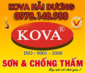 Đại lý sơn KOVA chính hãng tại Hải Dương 0978148900