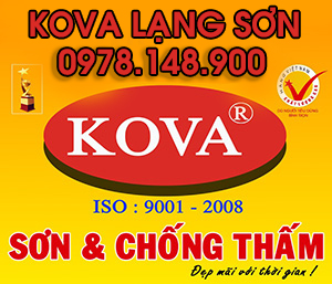 Đại lý sơn KOVA chính hãng tại Lạng Sơn 0978148900