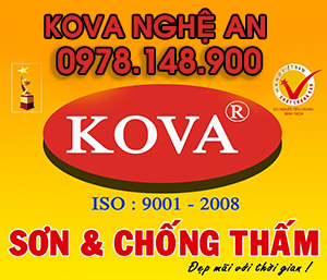 Đại lý sơn KOVA chính hãng tại Nghệ AN 0978148900
