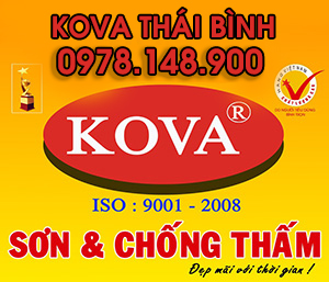 Tổng đại lý sơn KOVA chính hãng tại Thái Bình 0978148900