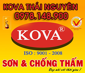Đại lý sơn KOVA chính hãng tại Thái Nguyên 0978148900